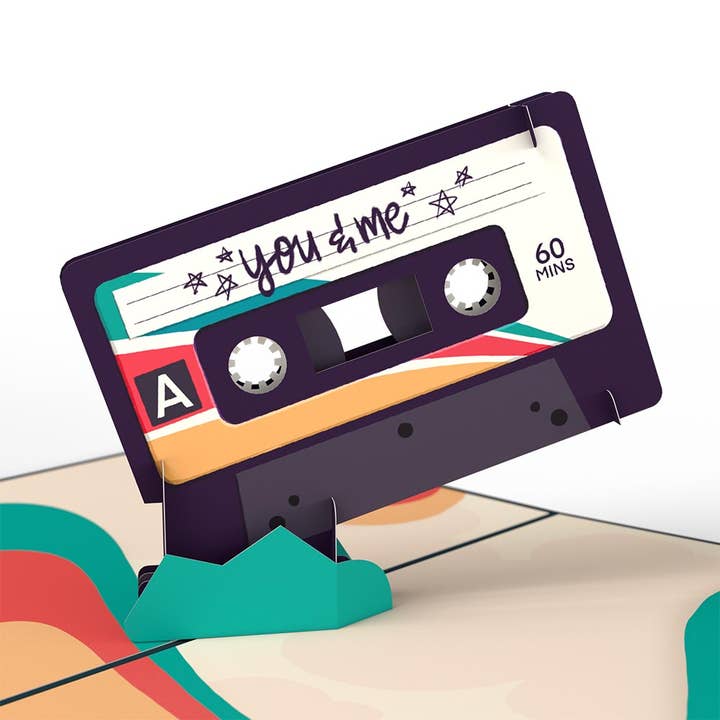 Lovepop Cards - Wholesale Love Card - The Perfect Mixtape 5''x7'' Card, Pop-Up Cards