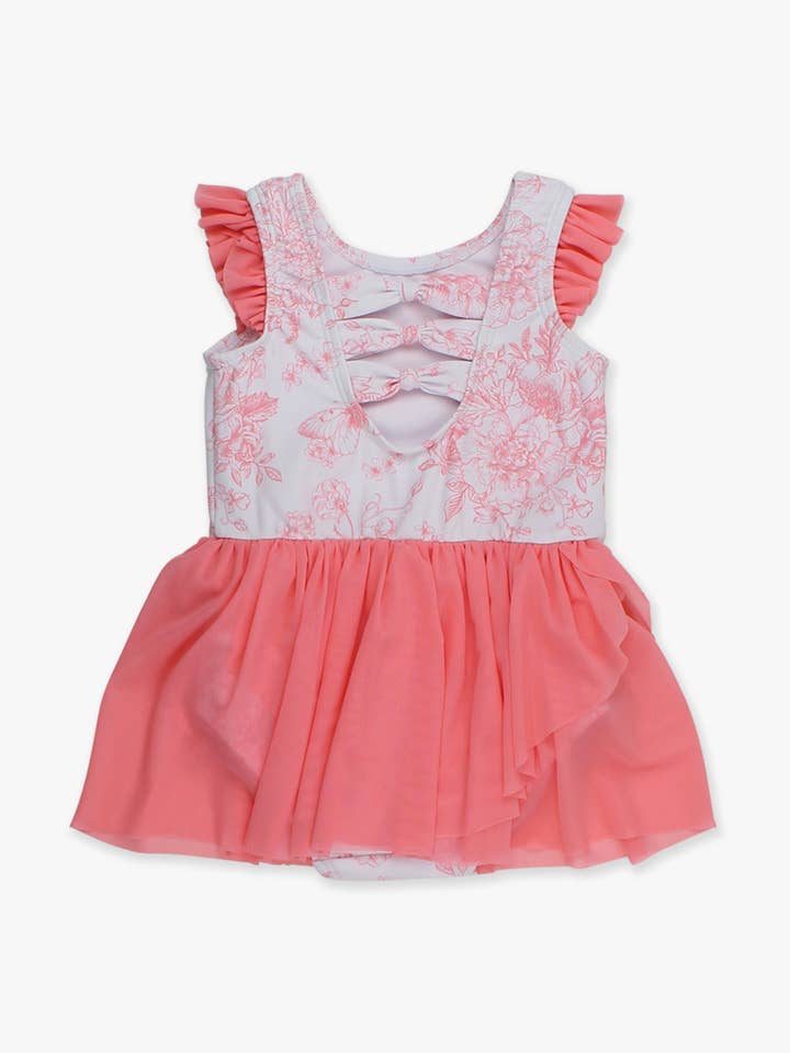 Girls Bubblegum Pink Butterfly Garden Toile Flutter Sleeve Dance & Gymnastics Leotard
for wholesale on Faire11