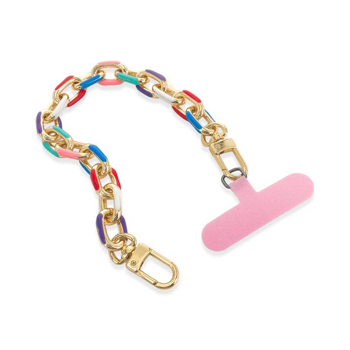 OMG Blings - Wholesale Phonecase Strap - APC07 - Multicolor Enamel Phone Chain