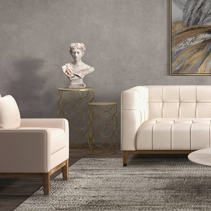 Sagebrook Home - Wholesale Sculpture - Resin Lady with Laurels Statue Woman Bust - White, 21 in.