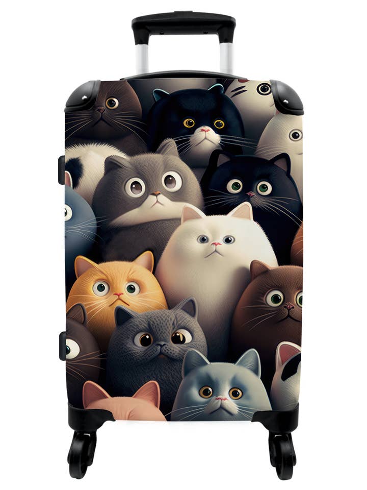 Koffer - Katze - Tiere - Katze - Muster für den Großhandel von MuchoWow