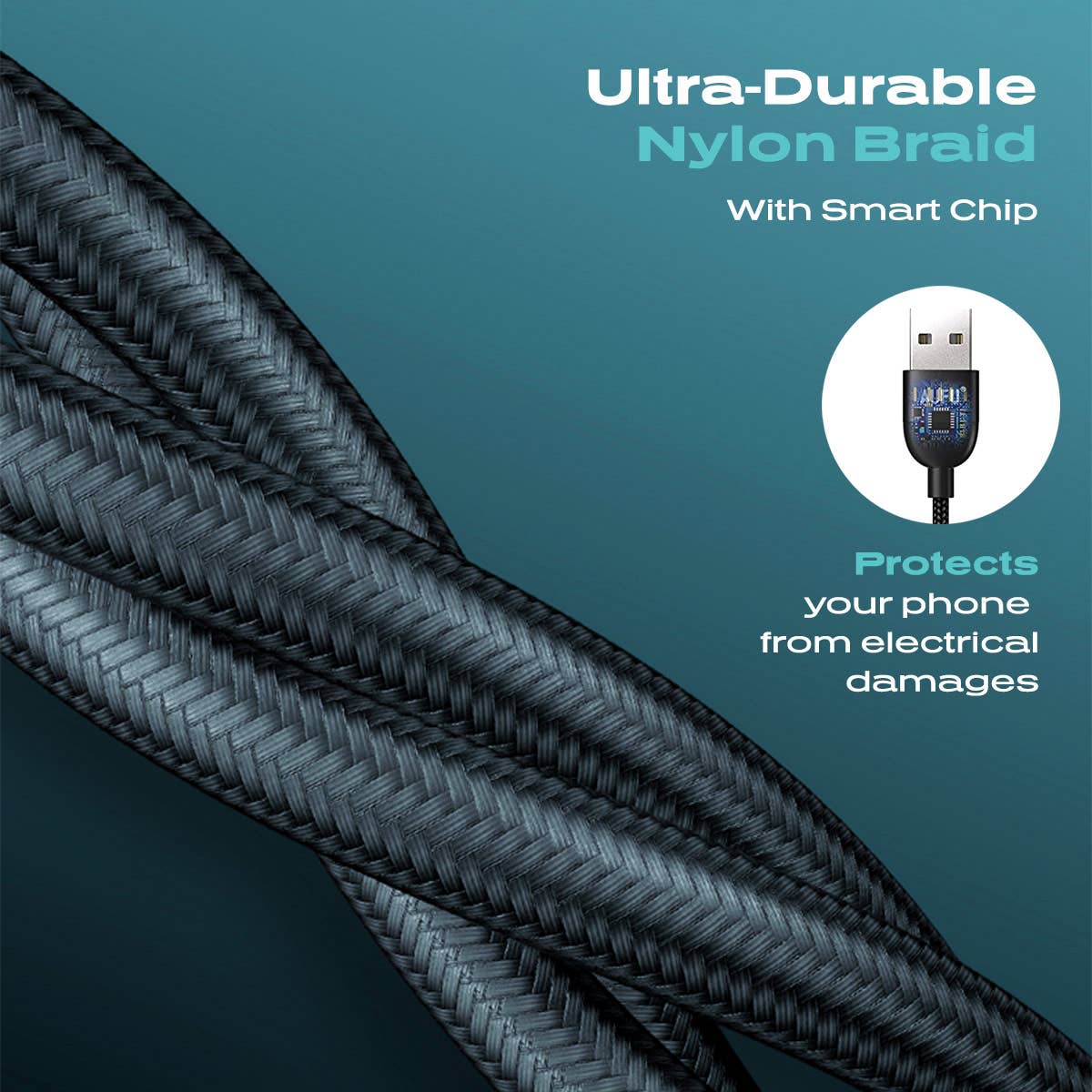 KeySmart / STATIK – wholesale Laddningskabel – Statik 360 2.0 universell laddningskabel 6ft5