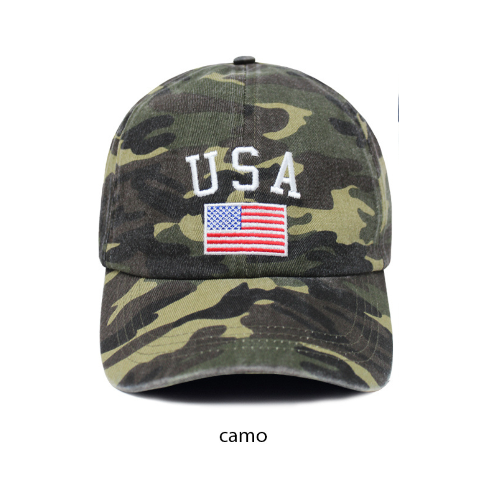 David And Young - Wholesale Baseball Cap - Unisex - USA with American Flag Baseball cap0