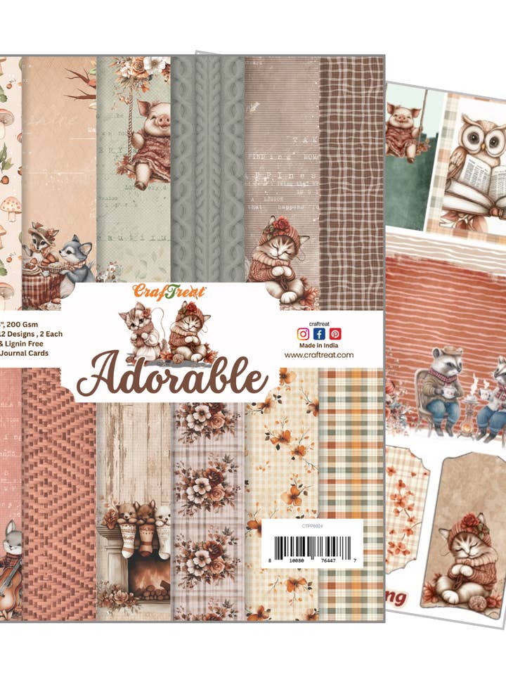 CrafTreat Paper Pad - Adorable 6"x 8" for wholesale by CrafTreat