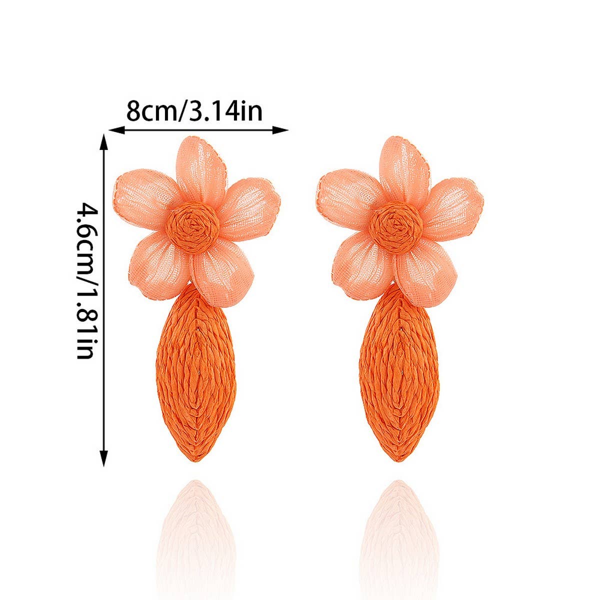 DOUBLJU - Wholesale Dangle Earrings - HANDMADE SWEET FLOWER ALMOND EARRINGS_CWAJE30497