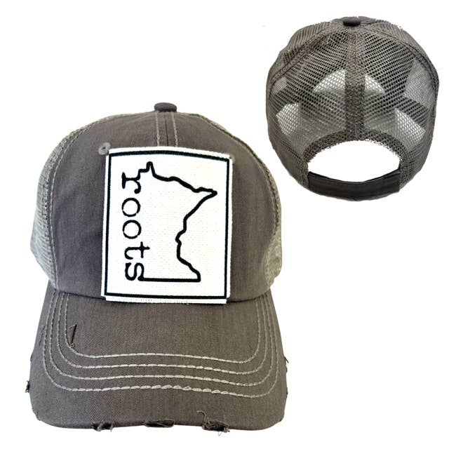 dkhandmade - Wholesale Trucker Hat - Unisex - MINNESOTA ROOTS | UNISEX HAT | DISTRESSED3