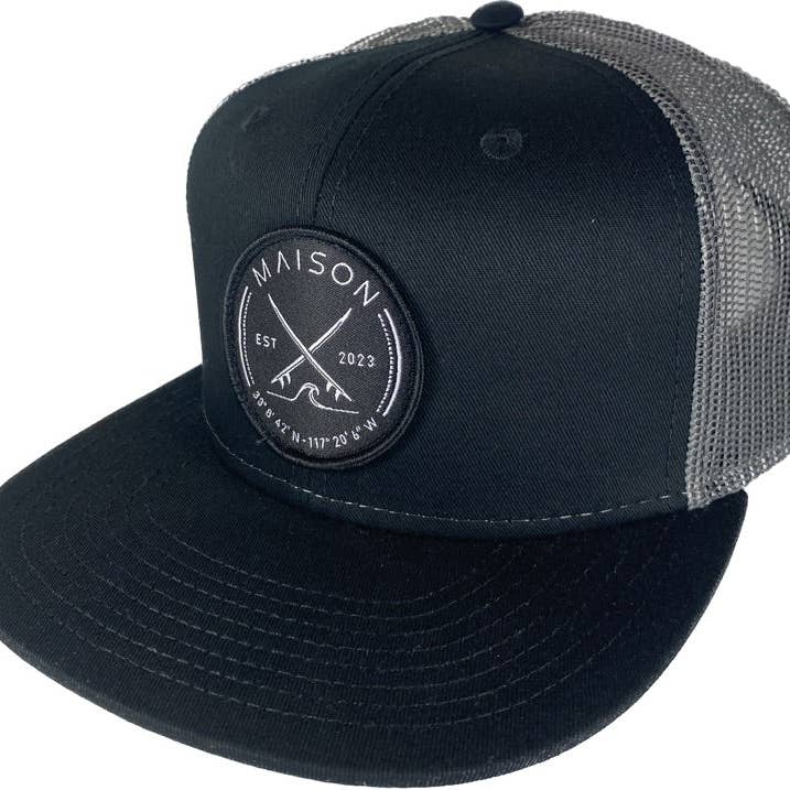 Maison Classic Unisex Snapback Trucker Hat With Custom Patch for wholesale by Maison Apparel
