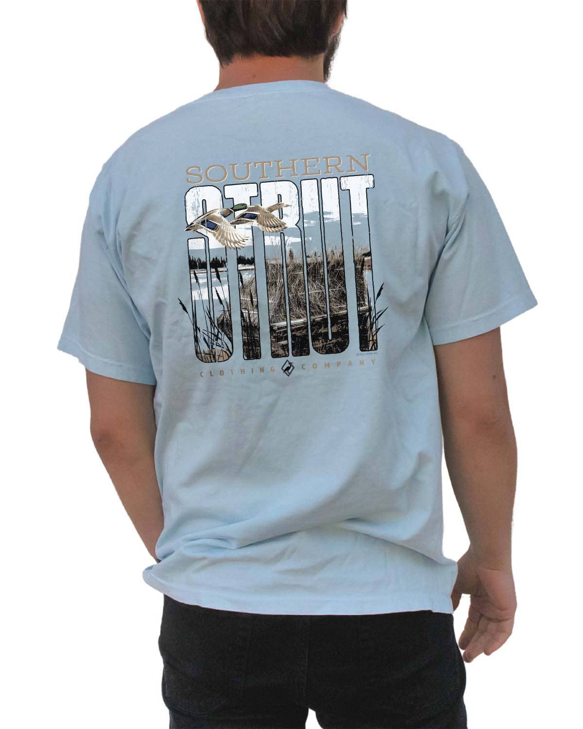 Chambray Marsh Strut Chambray T-shirt met Korte Mouwen voor groothandel op Faire0