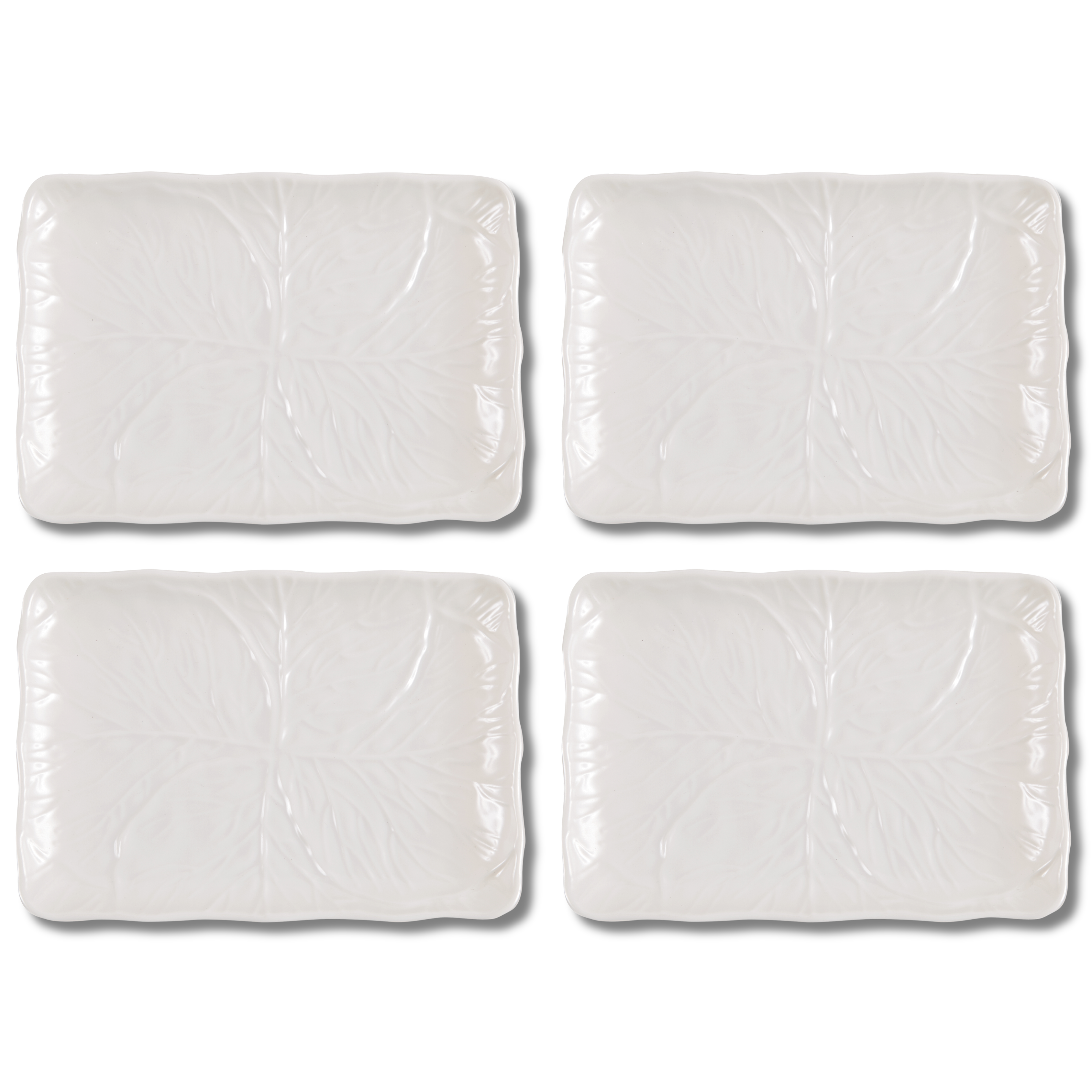 Siren Song - Wholesale Appetizer Serveware - Cabbage Leaf Appetizer Plates/Trays Set/42