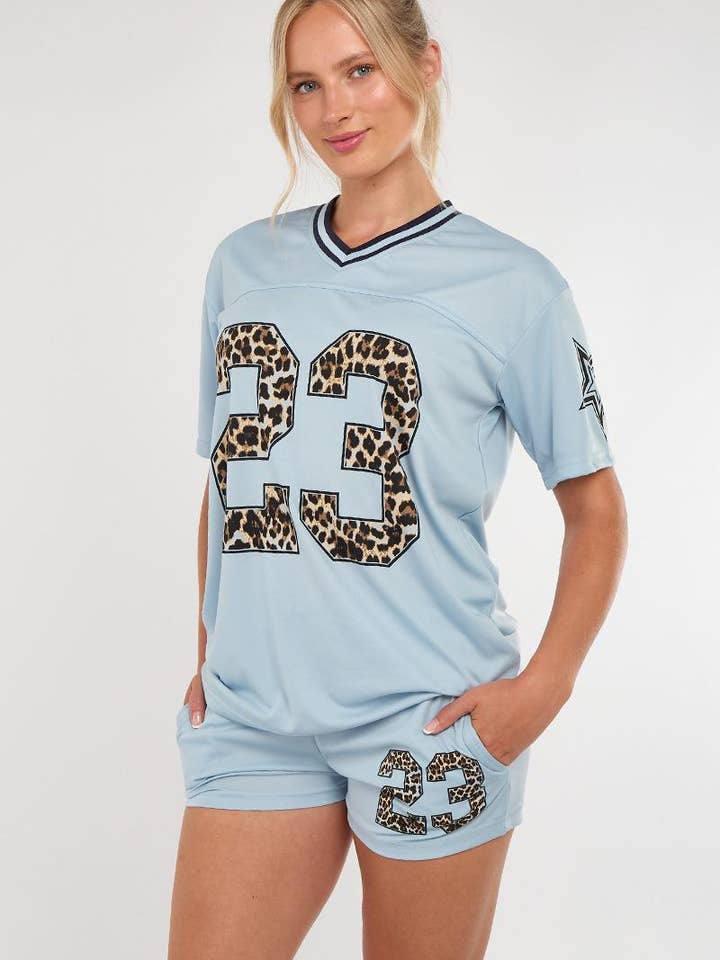 AX Labels - Wholesale Top & Short Set (NOT Loungewear) - Women's - Leopard Print 23 T-Shirt With Shorts Co-ord27