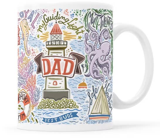 Kathy Weller Art+Ideas - Wholesale Coffee Mug - Dad Ocean-Themed Mug0