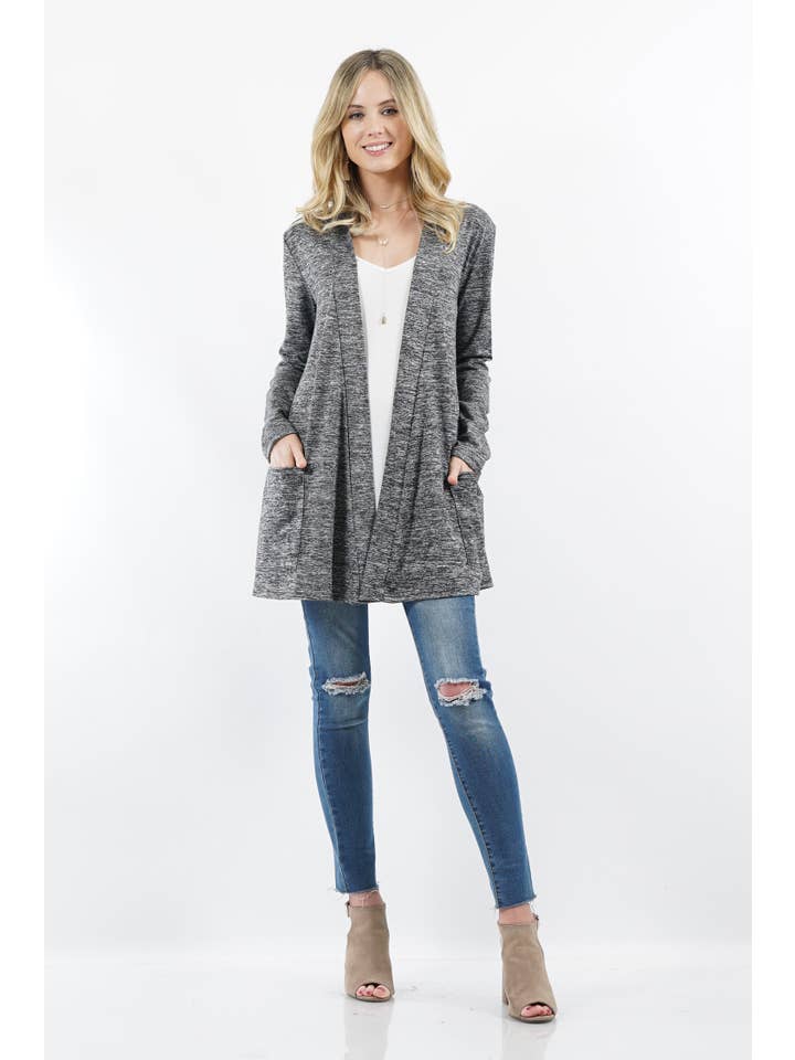 42POPS - Wholesale Cardigan - Women's - ",,...._ Open cardigan w/ slouchy pockets27
