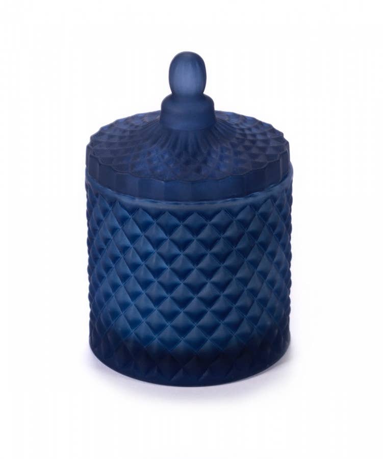 London Luxury Candle Supplies - Wholesale Weckpot/glazen pot - Geo 230 ml gekleurde geslepen glazen pot13