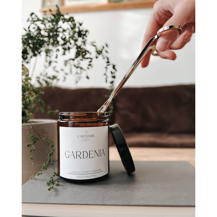the earthside co - Wholesale Jar/Filled Candle - Gardenia Scented Soy Jar Candle2