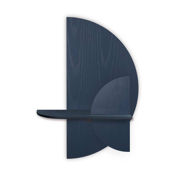 Mensola da parete Alba · Semicerchio blu per la vendita all'ingrosso da parte di Woodendot