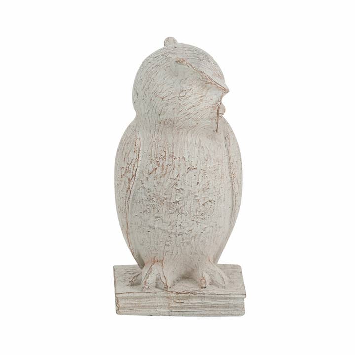 A&B Home Group Inc. - Wholesale Decorative Tabletop Object - 4x3.5x8" Brown Polyresin Perched Owl Figurine 12EA/CTN4