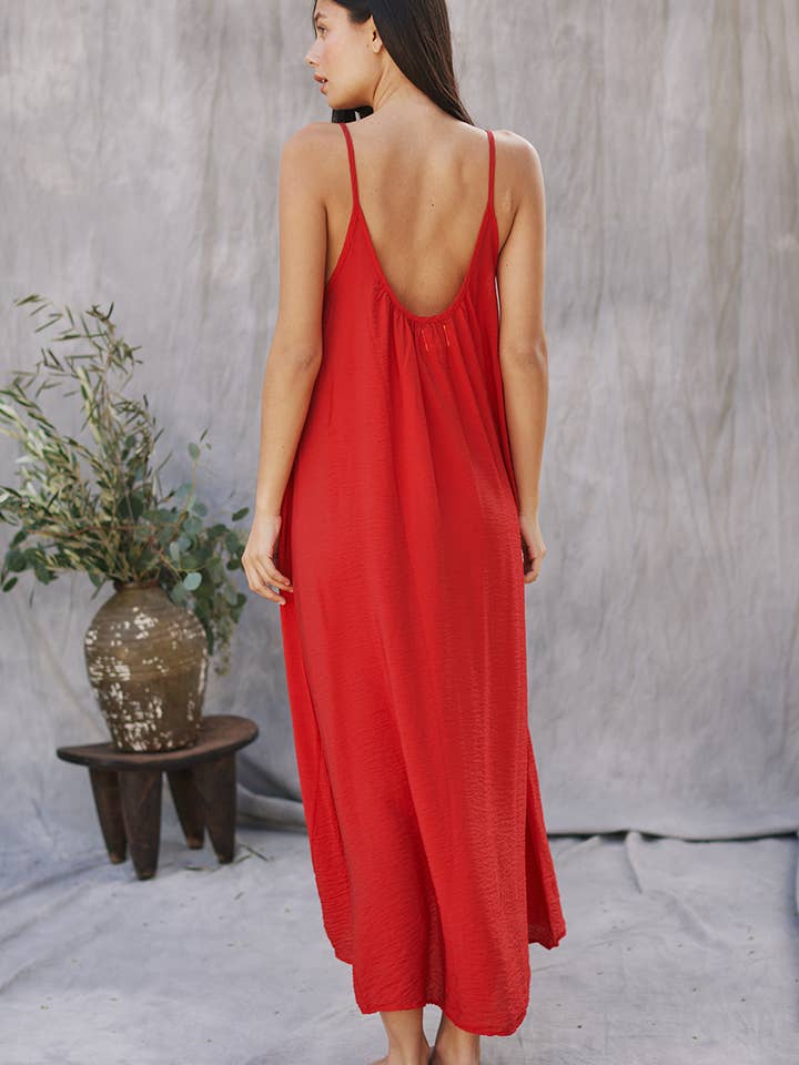 9seed - Wholesale Dress - Women's - TULUM low back maxi in naked