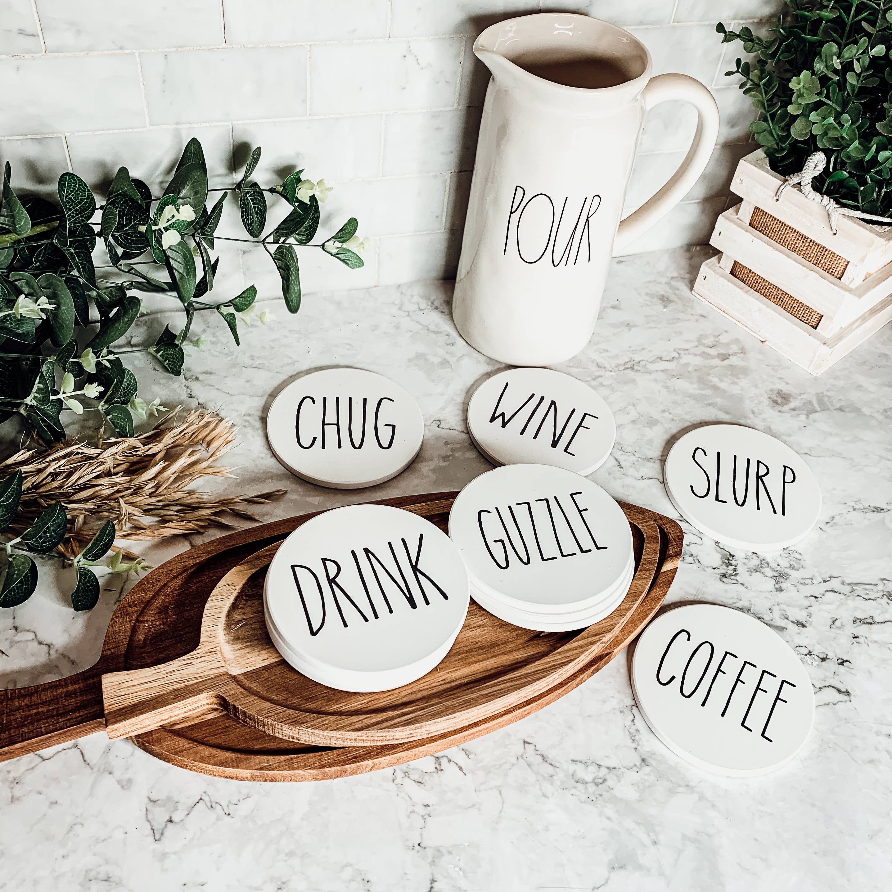 Gia Roma - Vente Sous-verre - Ensemble de dessous de verre Holiday Coasters, édition limitée11