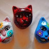 Arara Enterprises - Wholesale Decorative Box - Ceramic Cat face Box @3.5-4.5in1