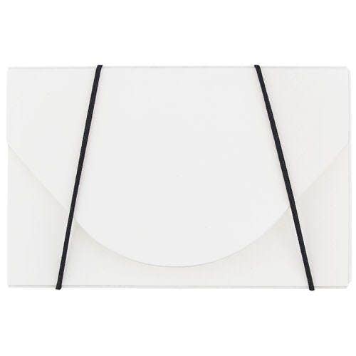 JAM PAPER - Wholesale Business Card Holder - JAM Plastic Business Card Holder Case, White Solid, 1/PK