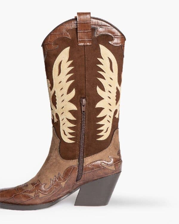 SWEET MAGIC MODA Y COMPLEMENTOS - Vente Bottes – femme - Bottes style cowboy en similicuir4