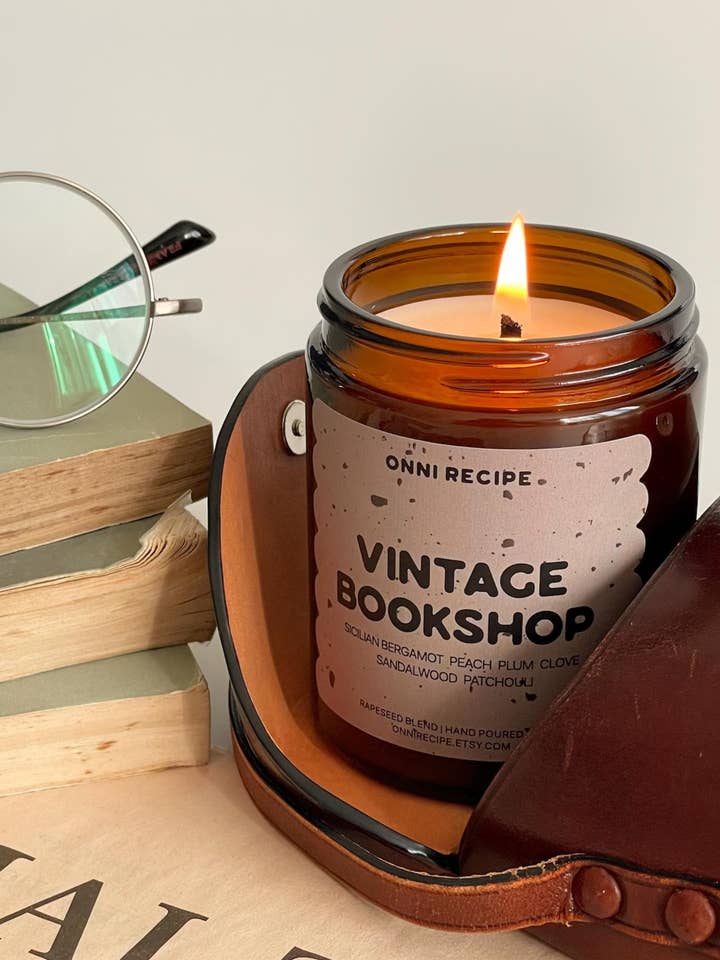 Librería Vintage - Vela de Colza - 170 ml para venta al por mayor de ONNI RECIPE