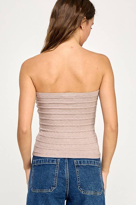 Miss Love - Wholesale Knit Top - Women's - Twist Front Sweater Tube Top64