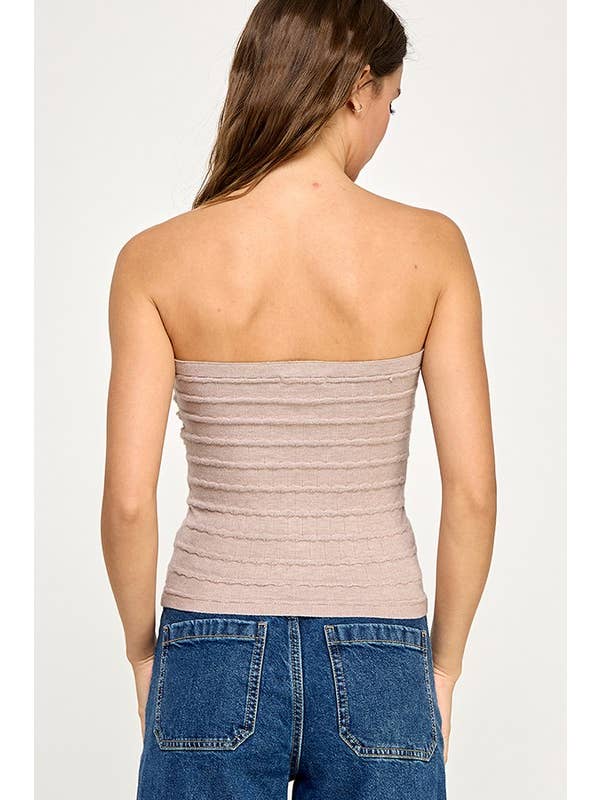 Miss Love - Wholesale Knit Top - Women's - Twist Front Sweater Tube Top64