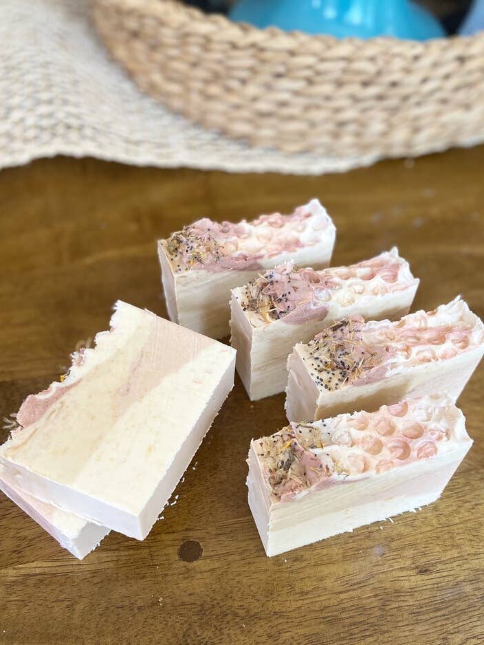 Honeycomb Goat Milk Soap for wholesale by Foxglove Soap Company LLC