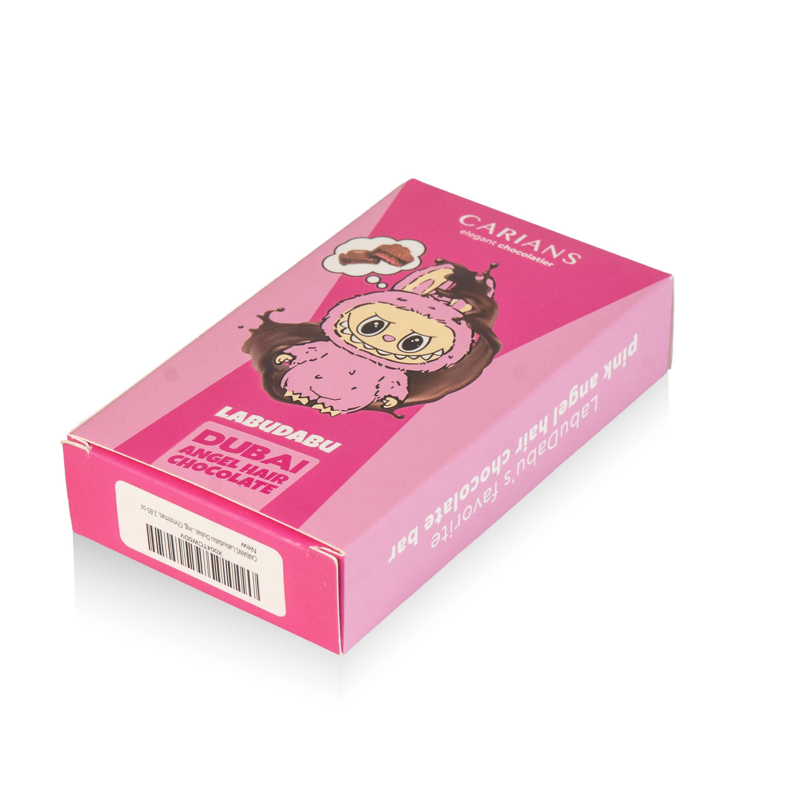 Carian's Bistro Chocolates - Wholesale Chocolate Bar - Cartoon Angel Hair Dubai Chocolate Bar - Pink Cotton Candy 5