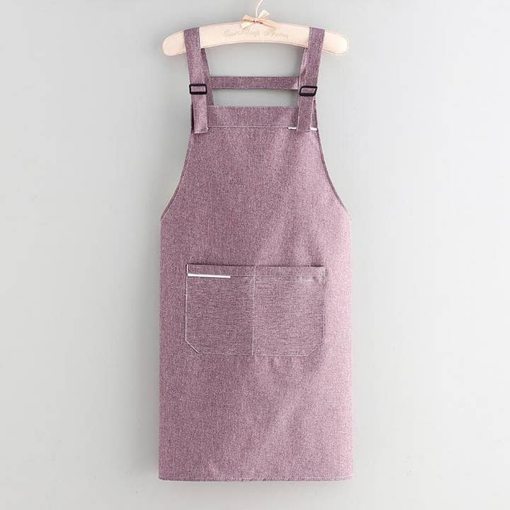 ACCITY - Wholesale Apron - Fabric coating Solid Color apron with pockets bulk_CWMM20371