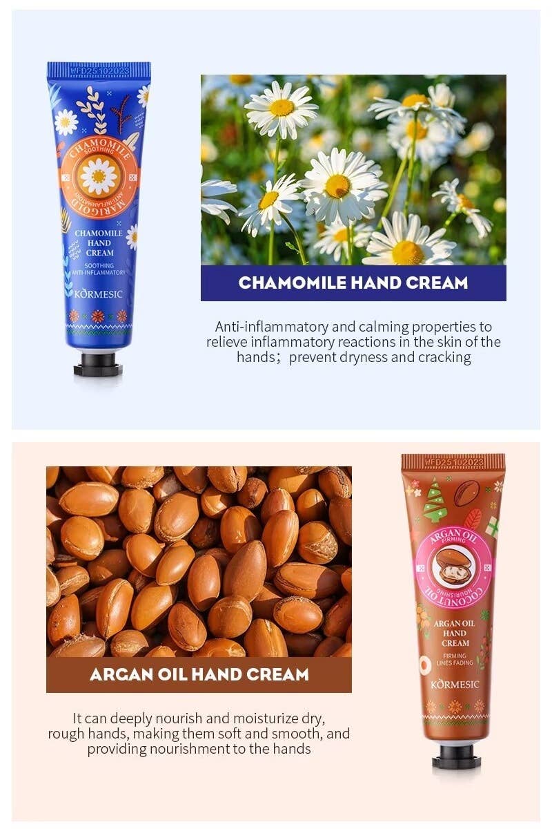 ASSORTED  ,.._ Natural Scent Moisturizing Hand Cream Set (1set = $5) for wholesale on Faire4