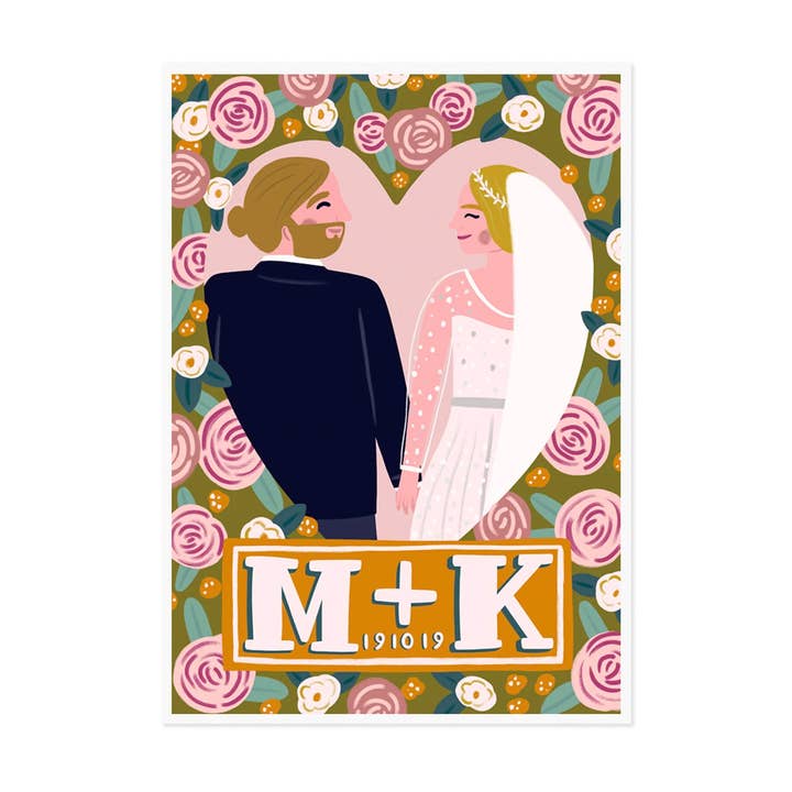 Impressão Coração de Casamento por atacado de Lauren Radley