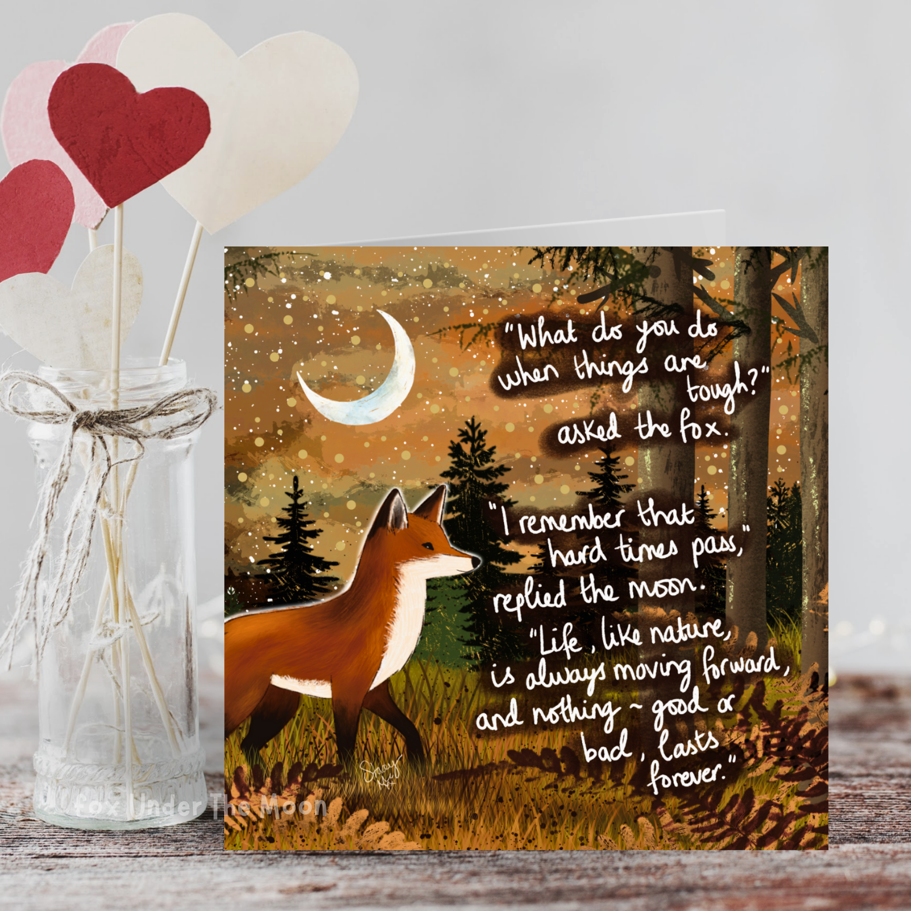 Fox Under The Moon - Wholesale Everyday Greeting Card - 'Moving Forward' - Greeting Card From Fox Under The Moon2