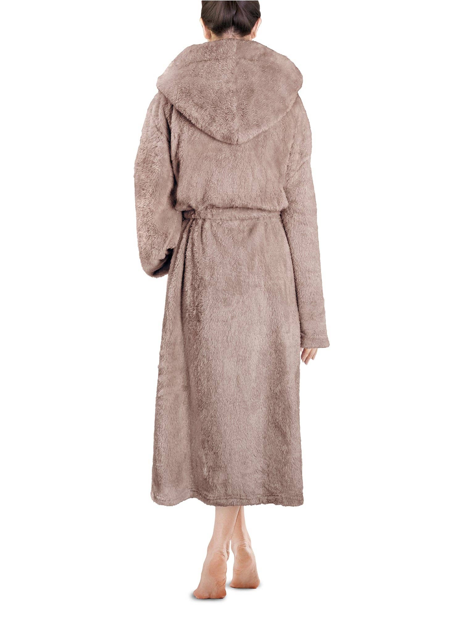 Pavilia - Wholesale Robe - Women's - Women's Sherpa Fluffy Robe with Hood52