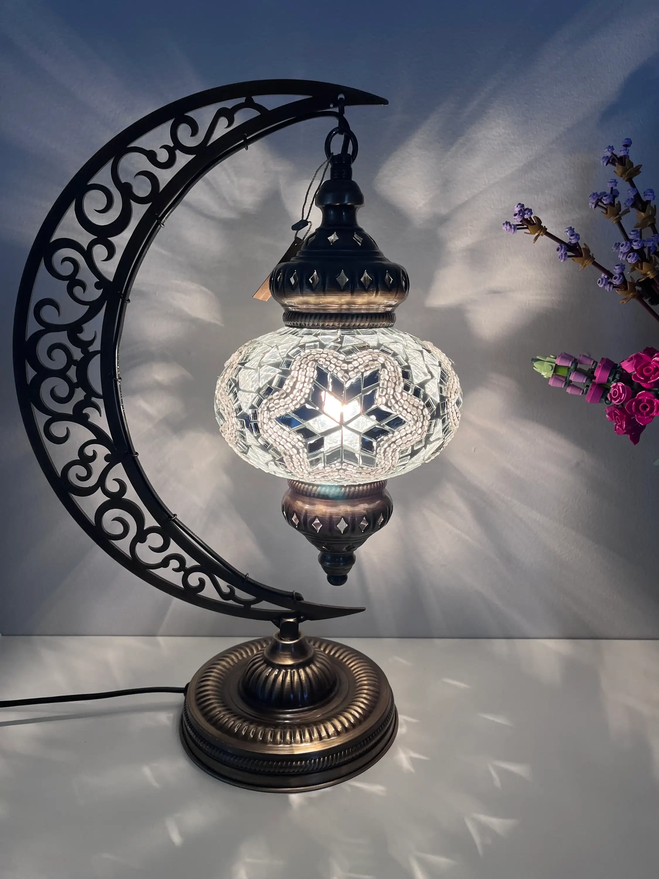 Mediterranean Collection - Wholesale Accent/Desk Lamp - Turkish Mosaic Moon Lamps4