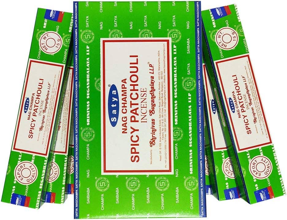 Magnifique Hearts - Wholesale Incense - Patchouli Incense Sticks by Satya , 15g Packs1