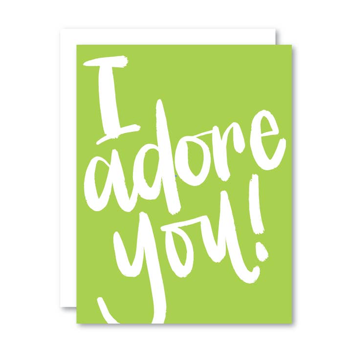 Stevie + Bean Paperie - Wholesale Love Card - I Adore You / Card