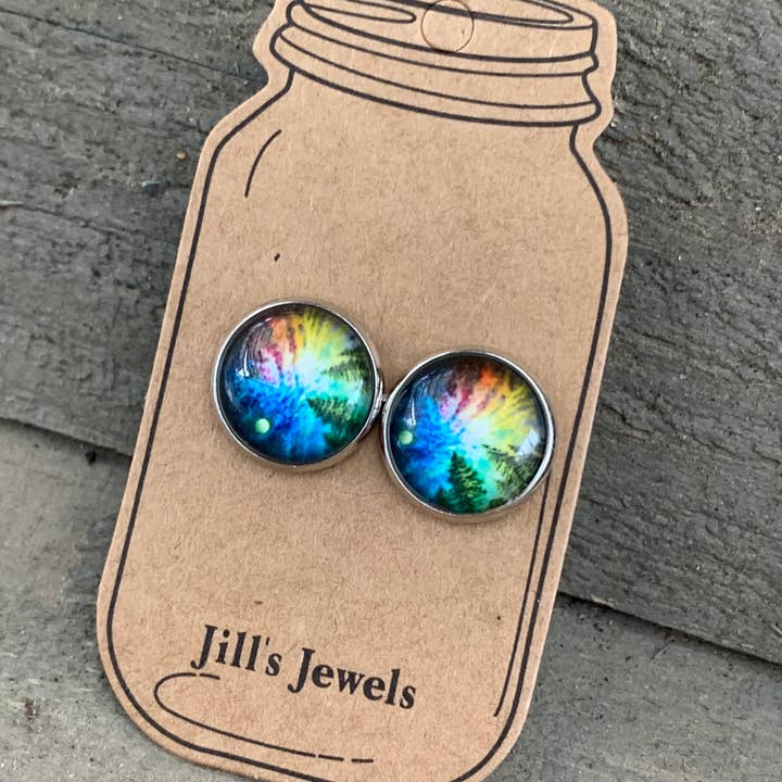 Forrest Sky Stud Earrings for wholesale by Jill's Jewels