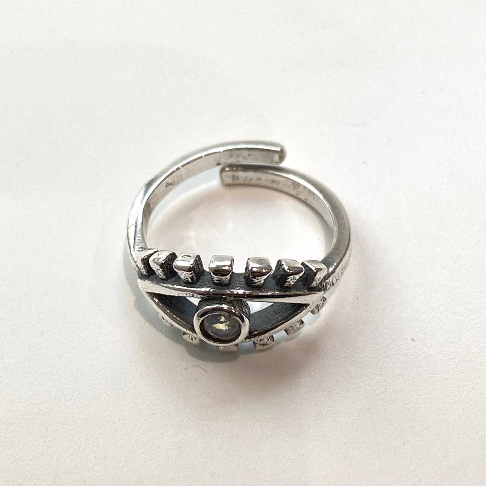 VIE – Engroshandel Statementring – Sølvbelagt justerbar ring, design nr. 377