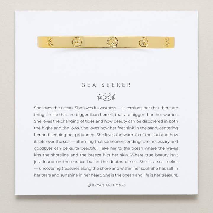 Bryan Anthonys – Pulseira com pendente por atacado – Pulseira com dobradiças Sea Seeker