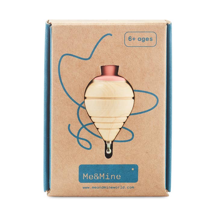 Me&mine - Vente Jouet en bois – enfant - Mini toupie intemporelle en bois de charme0