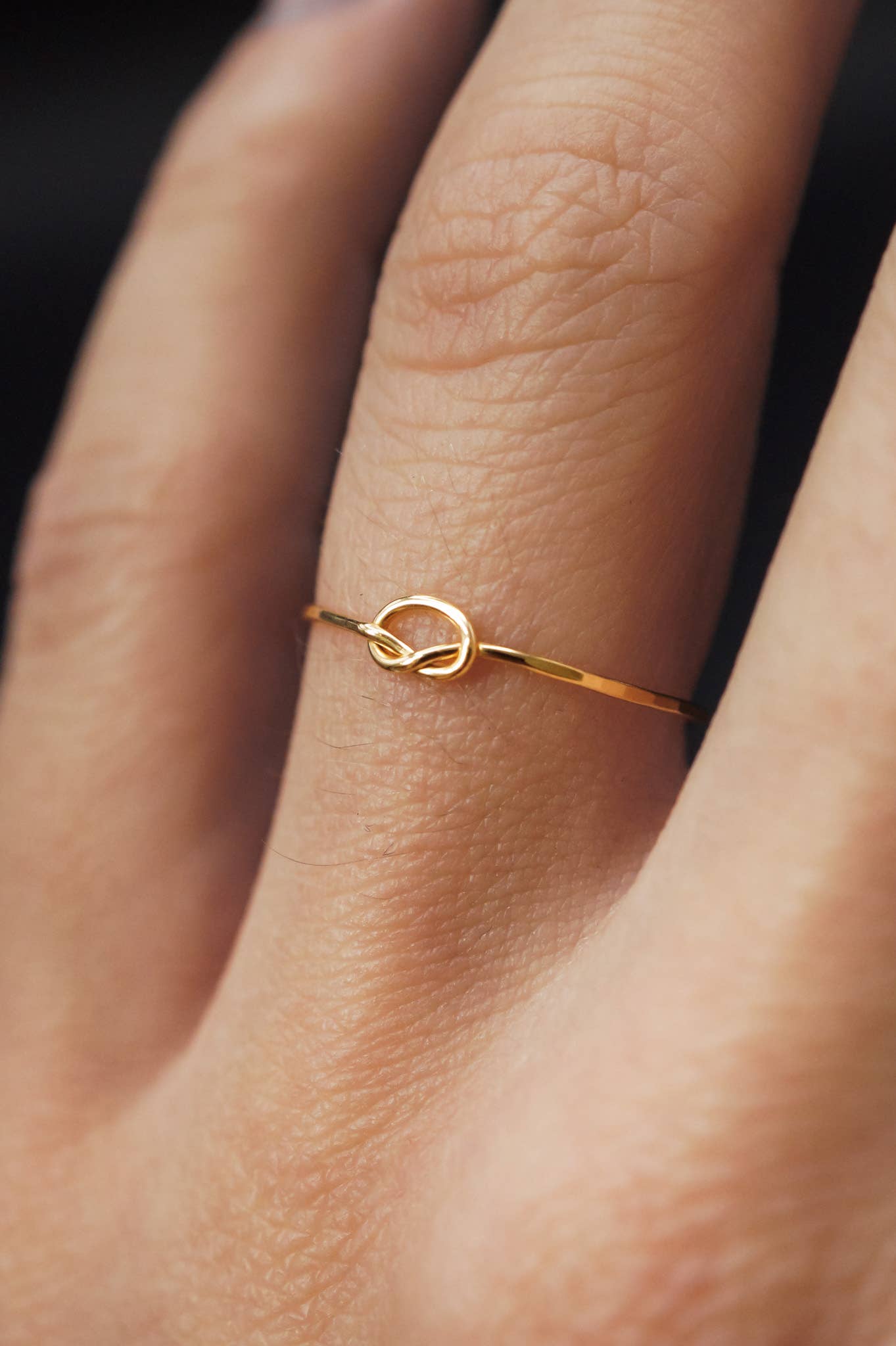 Hannah Naomi - Wholesale Band/Stacked Ring - Open Knot Ring, 14K Gold Fill0
