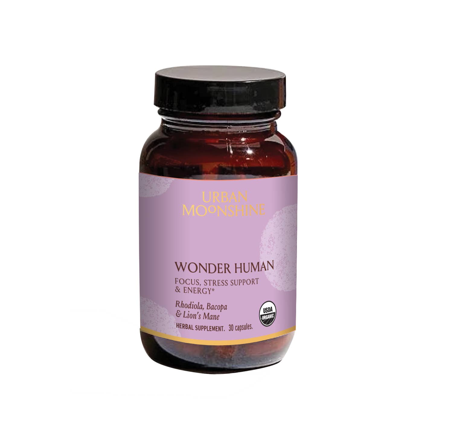 Urban Moonshine - Wholesale Oral Supplement/Vitamin - Wonder Human Herbal Capsules 30ct