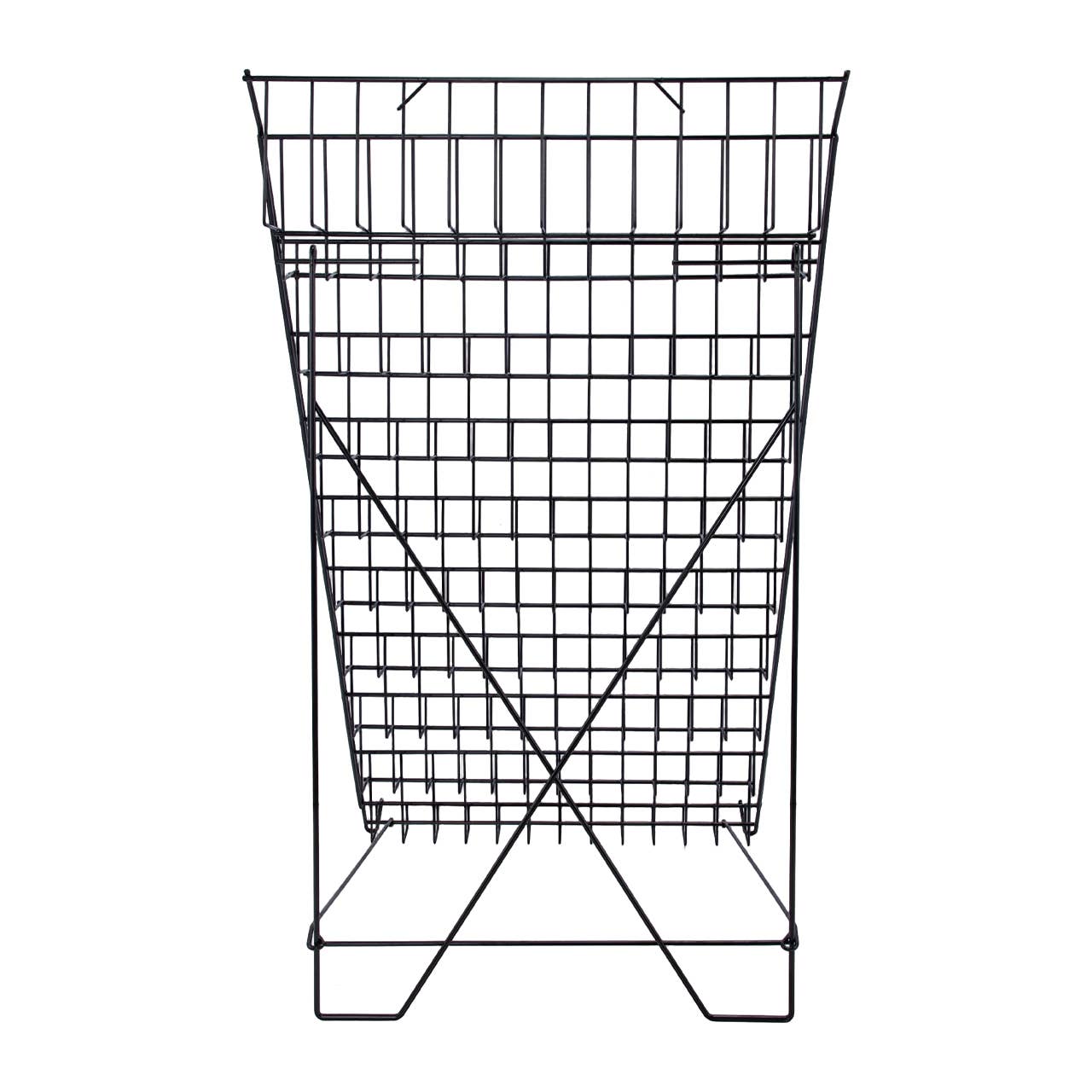 Store Supply Warehouse - Wholesale Retailer Display - Accessories - Black Floor-Standing Wire Rack - 46''H x 26 1/2''W x 31''D8