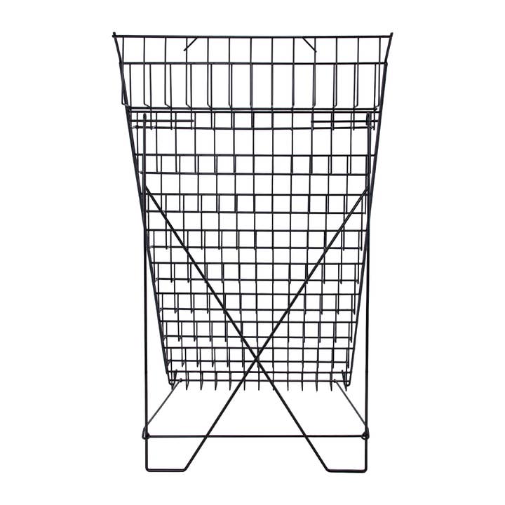 Store Supply Warehouse - Wholesale Retailer Display - Accessories - Black Floor-Standing Wire Rack - 46''H x 26 1/2''W x 31''D8