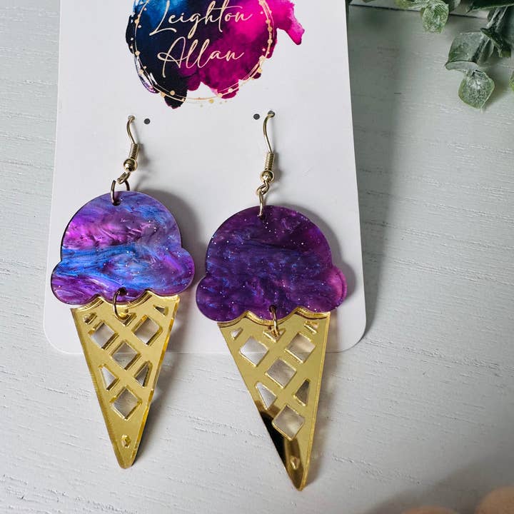 Leighton Allan Wholesale – wholesale Dangle earrings – Ice Cream Cone Dangle Earrings