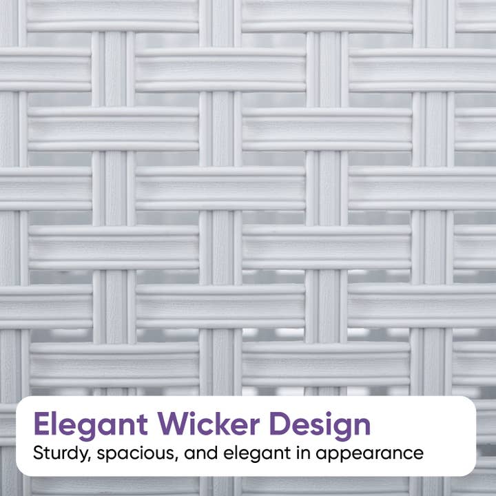 Superio Brand - Wholesale Laundry Hamper - Wicker Design Laundry Hamper, 60 Liter Tall Laundry Hamper9