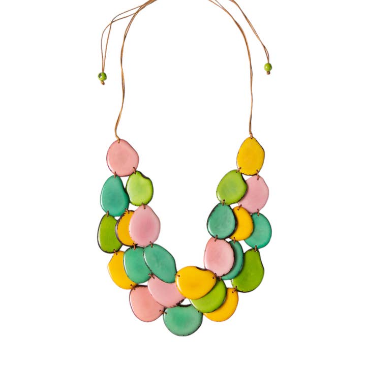 Organic Tagua Jewelry - Wholesale Kralen/parelketting - Amigas halsketting40