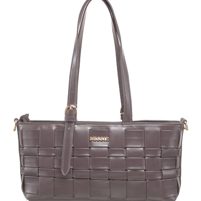 Bessie London - Wholesale Shoulder Bag - Women's - EVERYDAY WEAVE BAGUETTE BAG9
